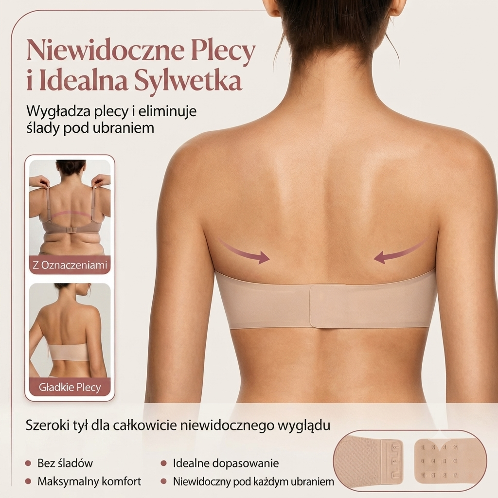 Niewidoczny biustonosz push-up
